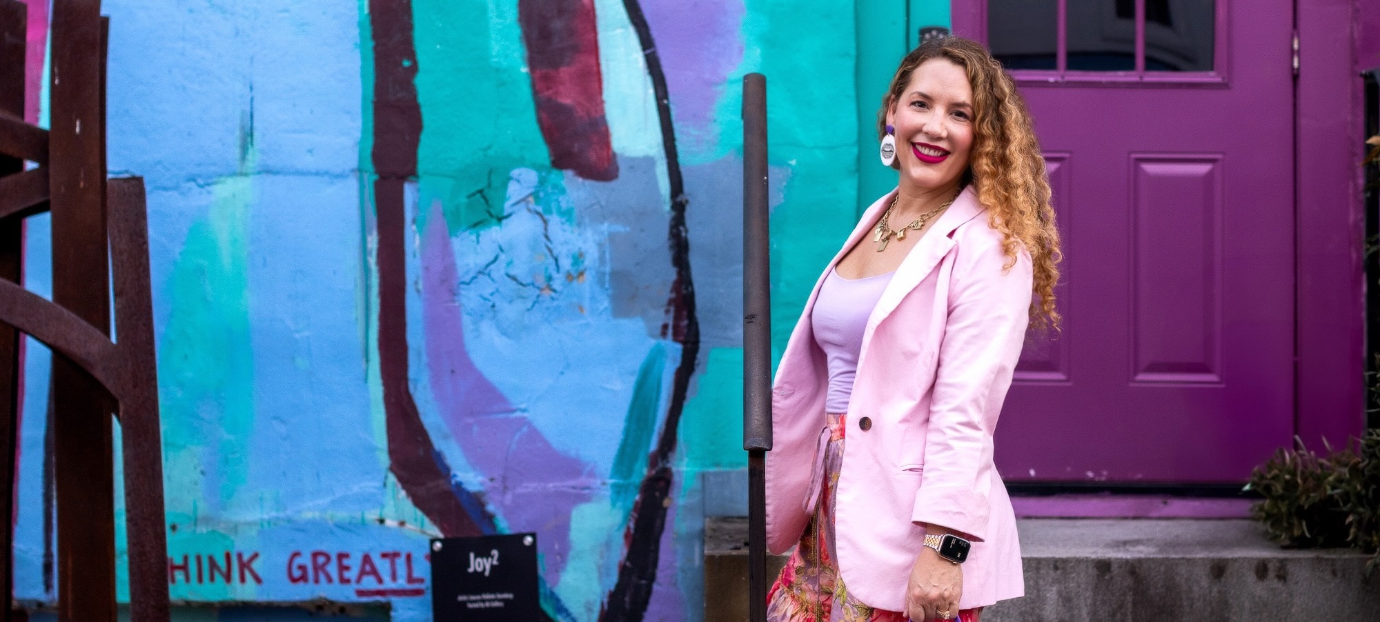 A vibrant, abstract banner for speaking programs